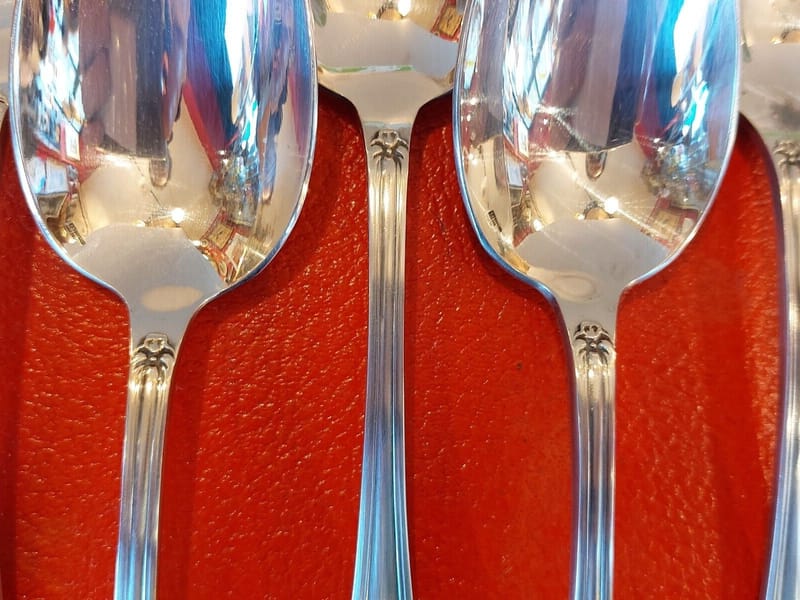 Deetjen Argent Cuillère Table Argent Plaqué Louis XV — vue 3